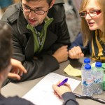 Chatting during a Startup Live event in Lisbon